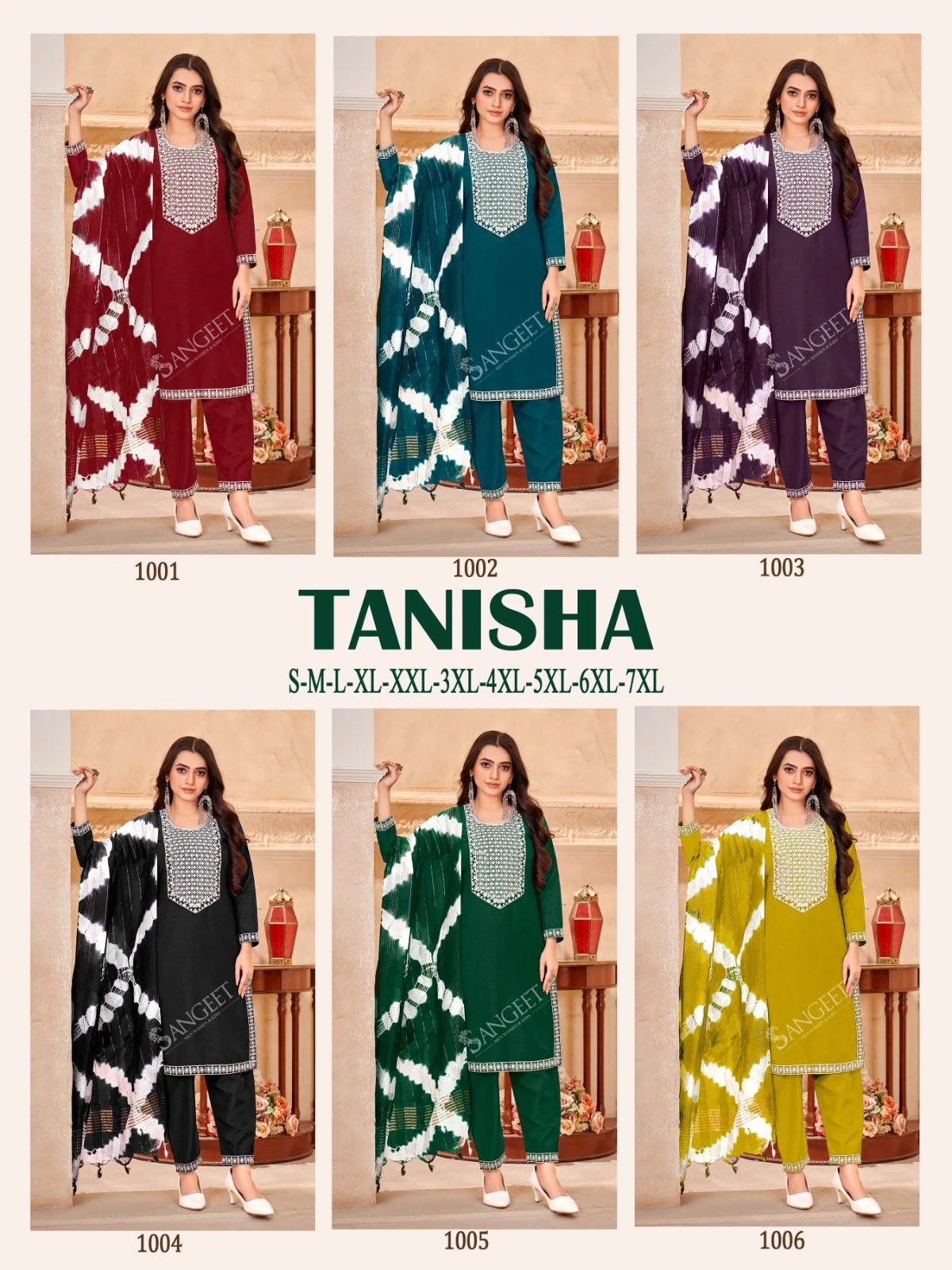 Sangeet Tanisha Viscose Fancy Rayon Wholesale Readymade Salwar Suit Catalog — Wholesale Salwar Suits, MPA wholesale from Surat — view 7